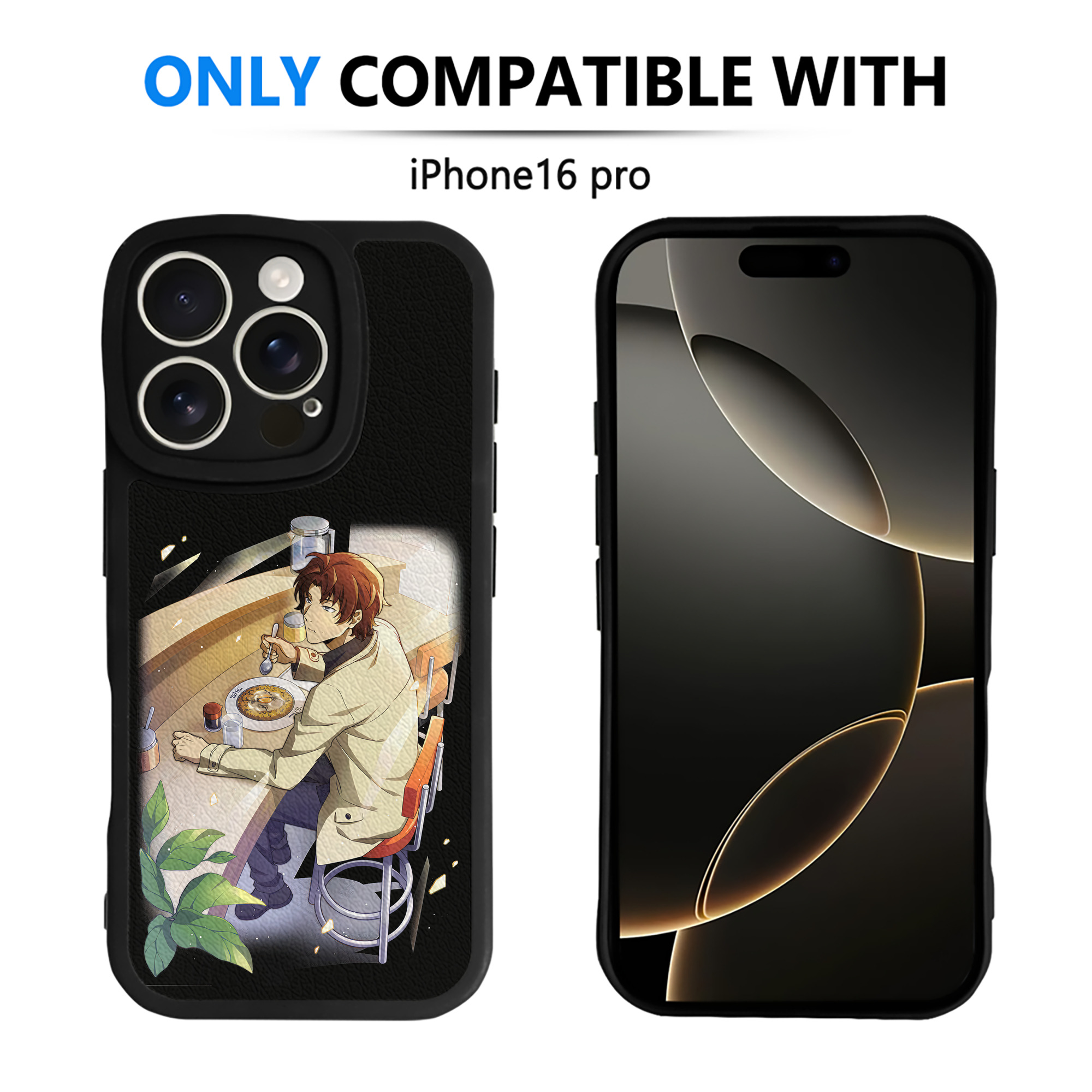 （画像用） 文豪ストレイドッグス Bungo Stray Dogs 【iPhone 16シリーズ対応】シリコンスマホケース（レザー調） 材質：シリコン